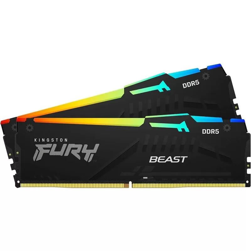 金士顿Kingston野兽 FURY Beast 128GB DDR5 RGB 5600 6000内存条