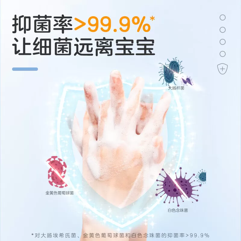 小浣熊婴儿洗手液宝宝儿童家用滋润家用成人便携幼儿消毒抑菌瓶装