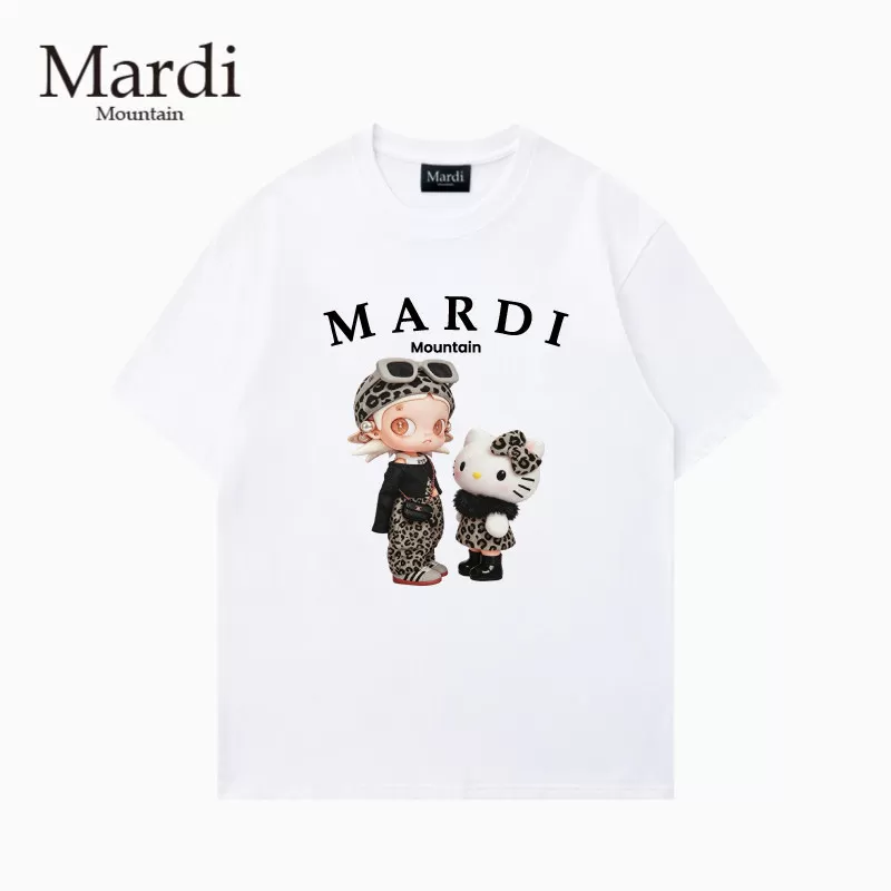 官方授权正品Mardi Mountain 韩国26夏新款情侣纯棉圆领短袖女t恤