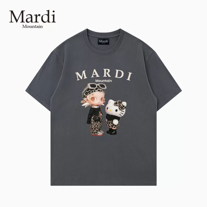 官方授权正品Mardi Mountain 韩国26夏新款情侣纯棉圆领短袖女t恤