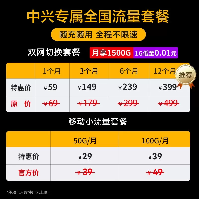 【顺丰当日发】中兴随身wifi移动无线网络流量上网笔记本wifi车载热点免插卡便携式路由器学生宿舍高速
