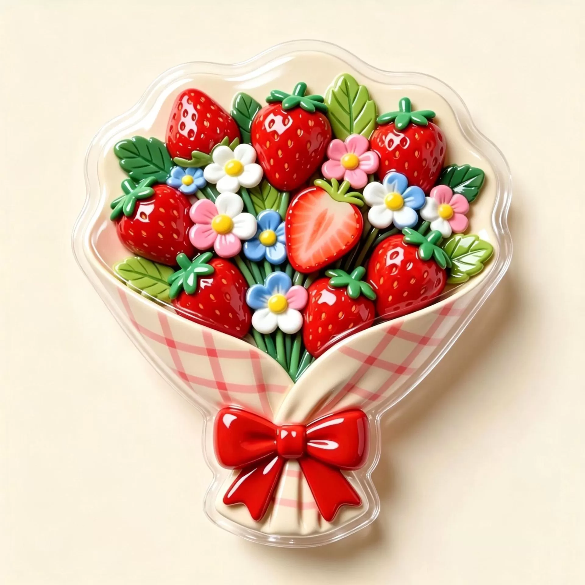 【水果花束】亚克力平面冰箱贴创意纪念品个性装饰品磁贴磁吸式