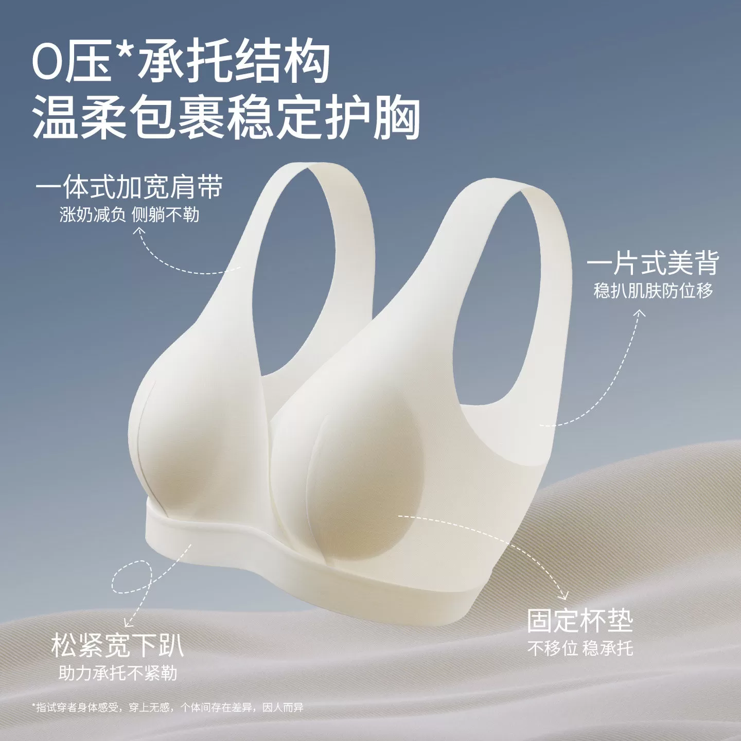 嫚熙竹柔睡眠哺乳内衣产后喂奶专用文胸胸罩睡觉可穿背心夏季凉感