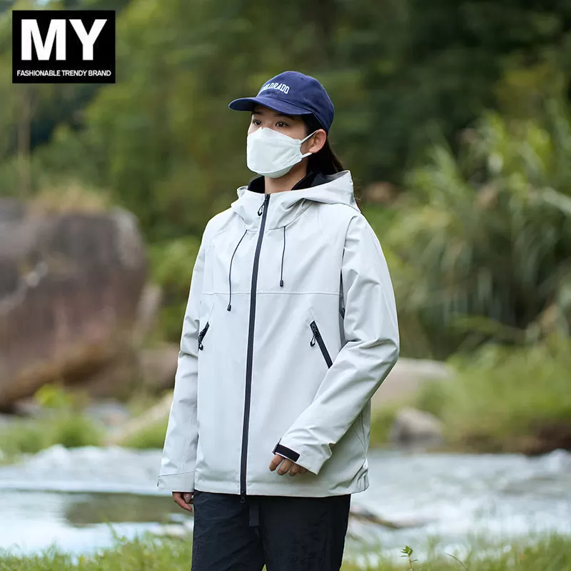 MY山系户外防风防水冲锋衣男女情侣春秋薄款机能外套