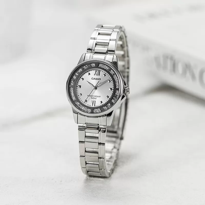 casio卡西欧手表女士碎碎冰精致品质学生款电子石英LTP-1391D-4A
