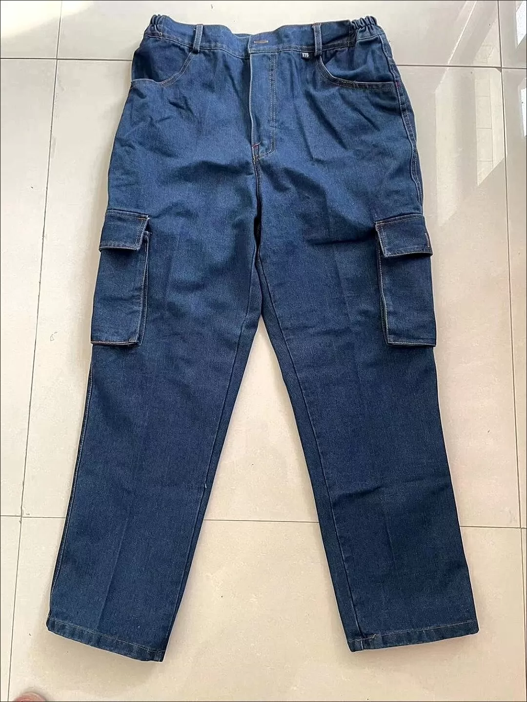 电焊工作服加厚工作裤男耐磨耐脏纯棉防烫防撕宽松工地劳保牛仔裤