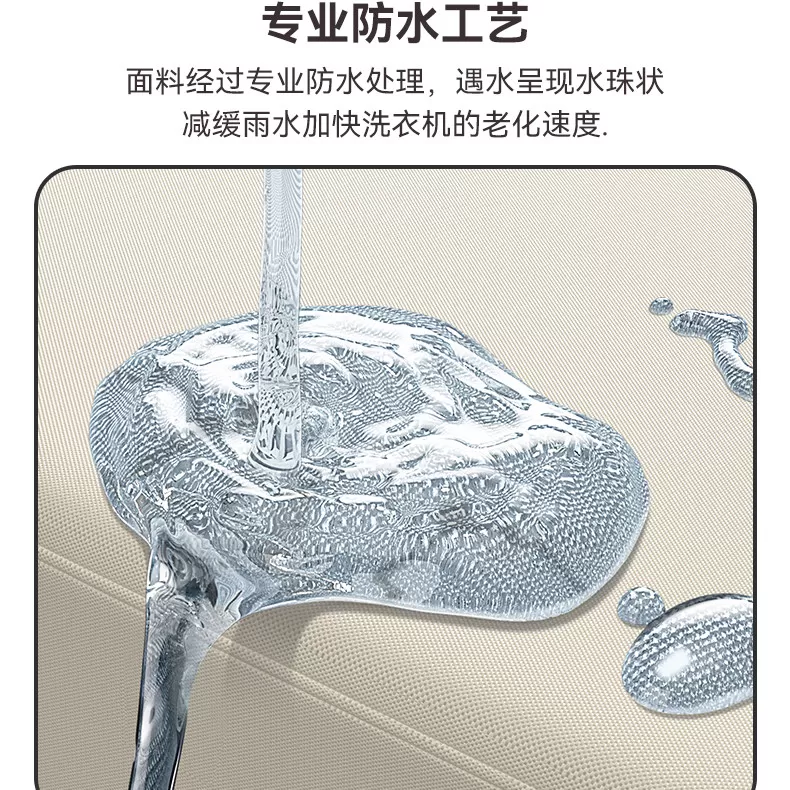 洗衣机防水防晒罩防尘盖布巾四季通用全自动波轮上开盖防晒套罩布