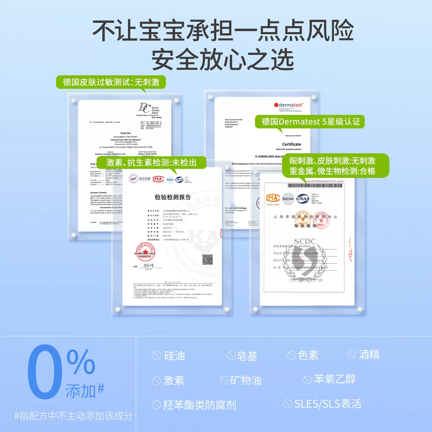 德国原装哈罗闪婴幼儿儿童洗发沐浴二合一无泪配方长效保湿锁水