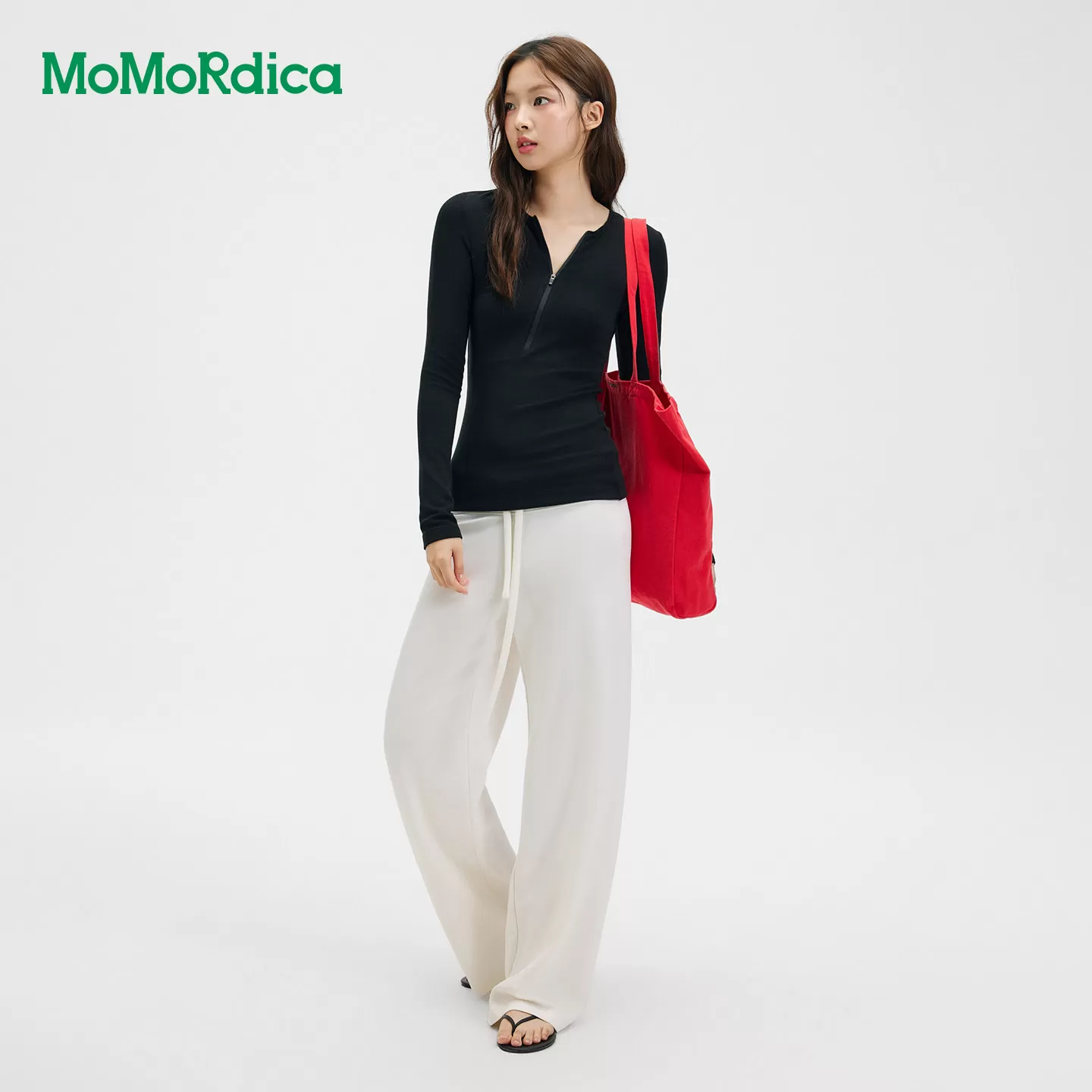 Momordica 休闲长裤豆乳裤
