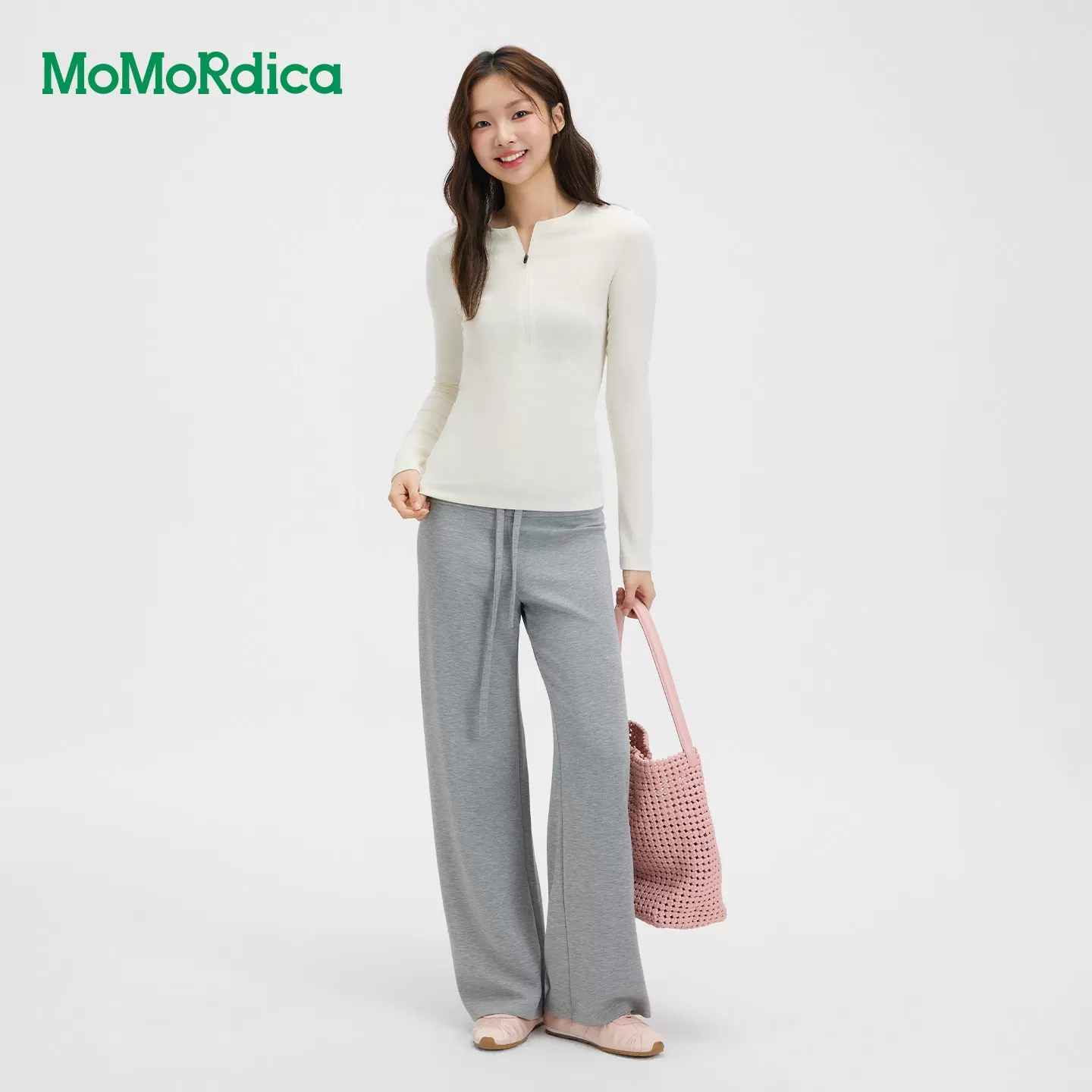 Momordica 休闲长裤豆乳裤