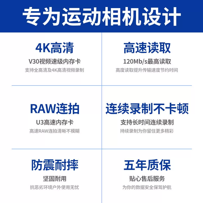 DANXINDA适用大疆运动相机内存卡tf卡Action5Pro4sd存储Pocket3