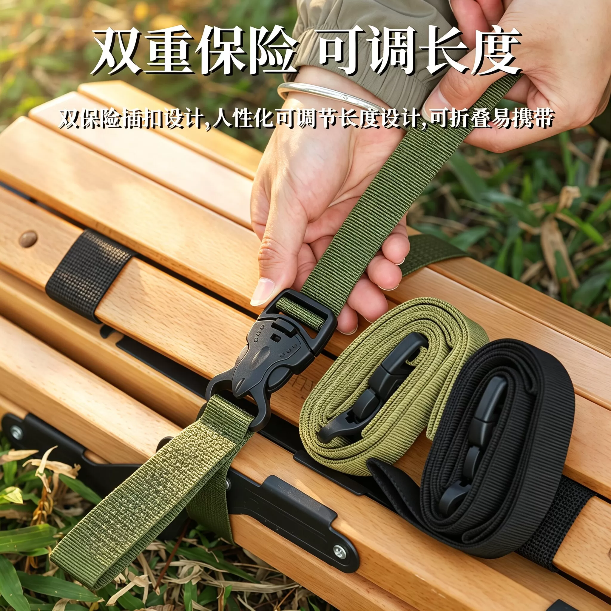 一体卡扣行李捆绑带户外收紧捆扎带行李箱摩托车载物固定绑带收纳