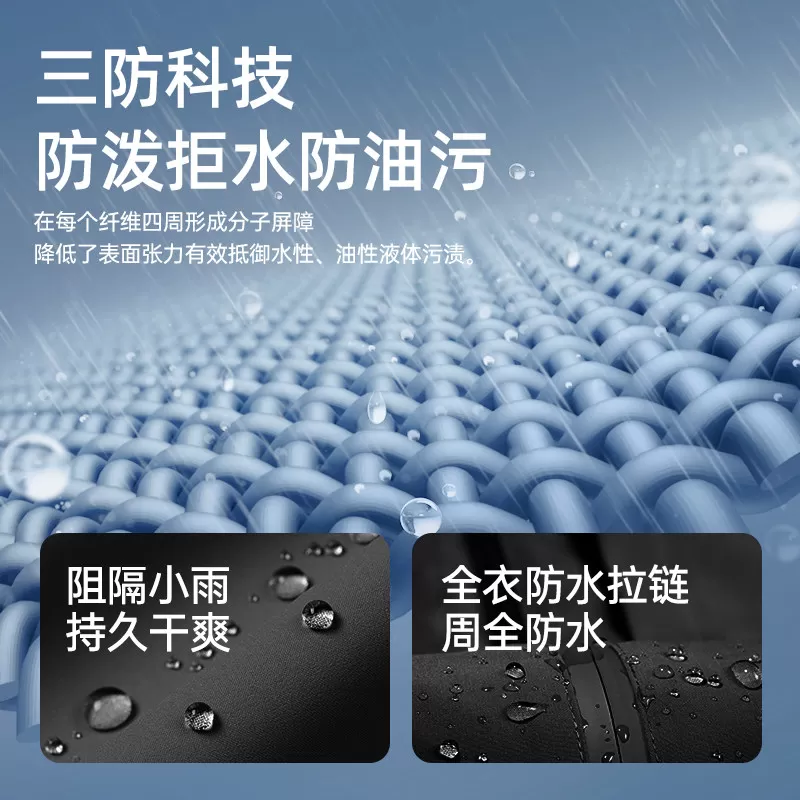 骆驼山海夹克2.0春秋款外套男橙色三防登山服2026新品连帽茄克