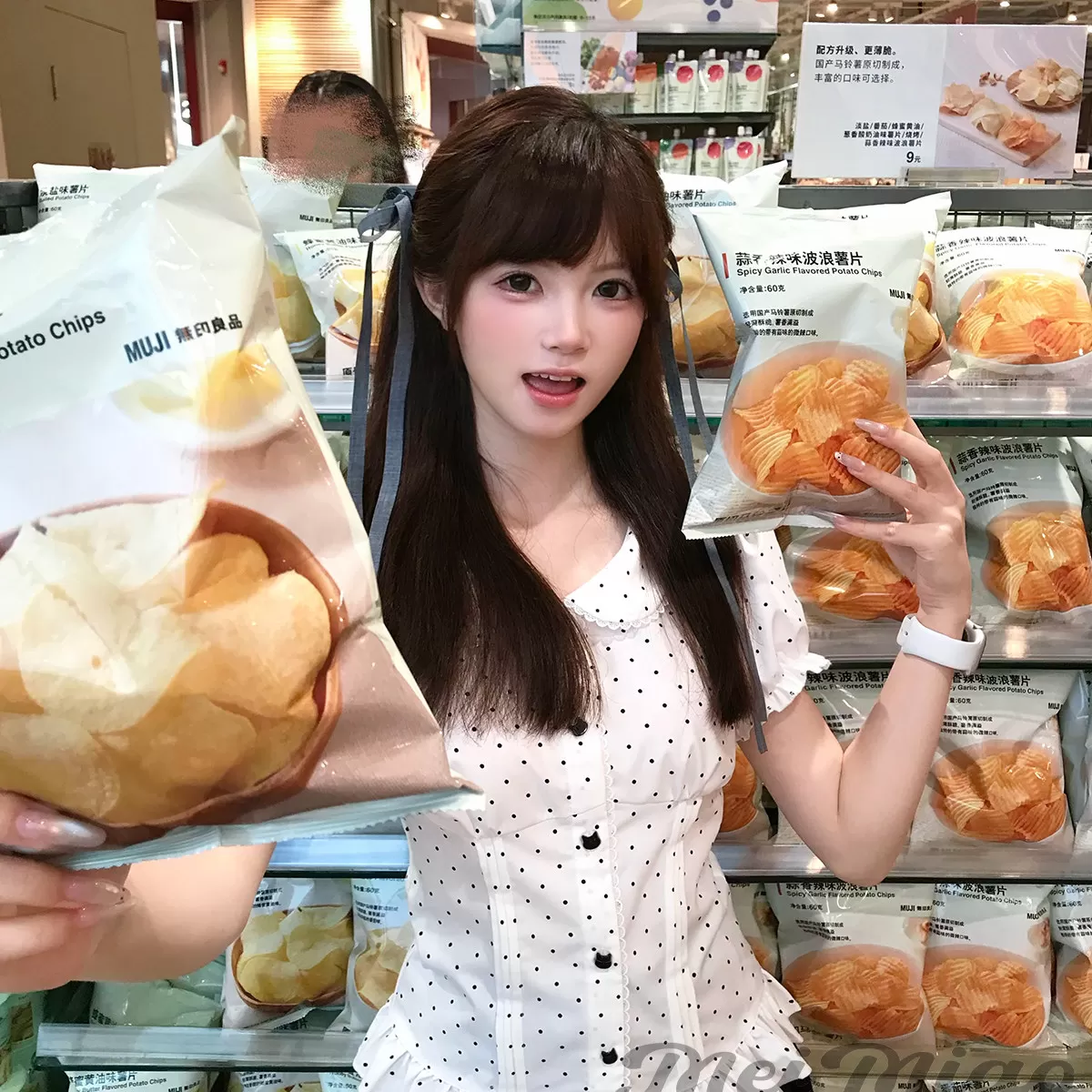 【困困猫】莓喵jk制服套装衬衫短袖收腰原创正版学院风波点泡泡袖
