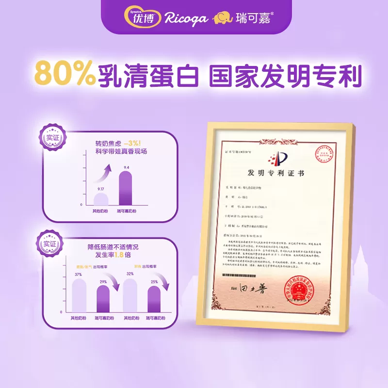 0元试喝 圣元优博瑞可嘉一段0-6个月婴幼儿牛奶粉150gX1罐试用装