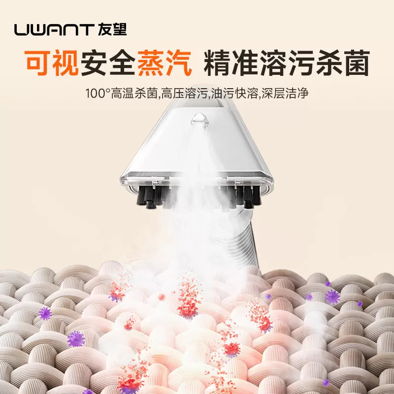 Uwant友望布艺清洗机地毯床垫沙发高温蒸汽清洁机神器大抽象Steam