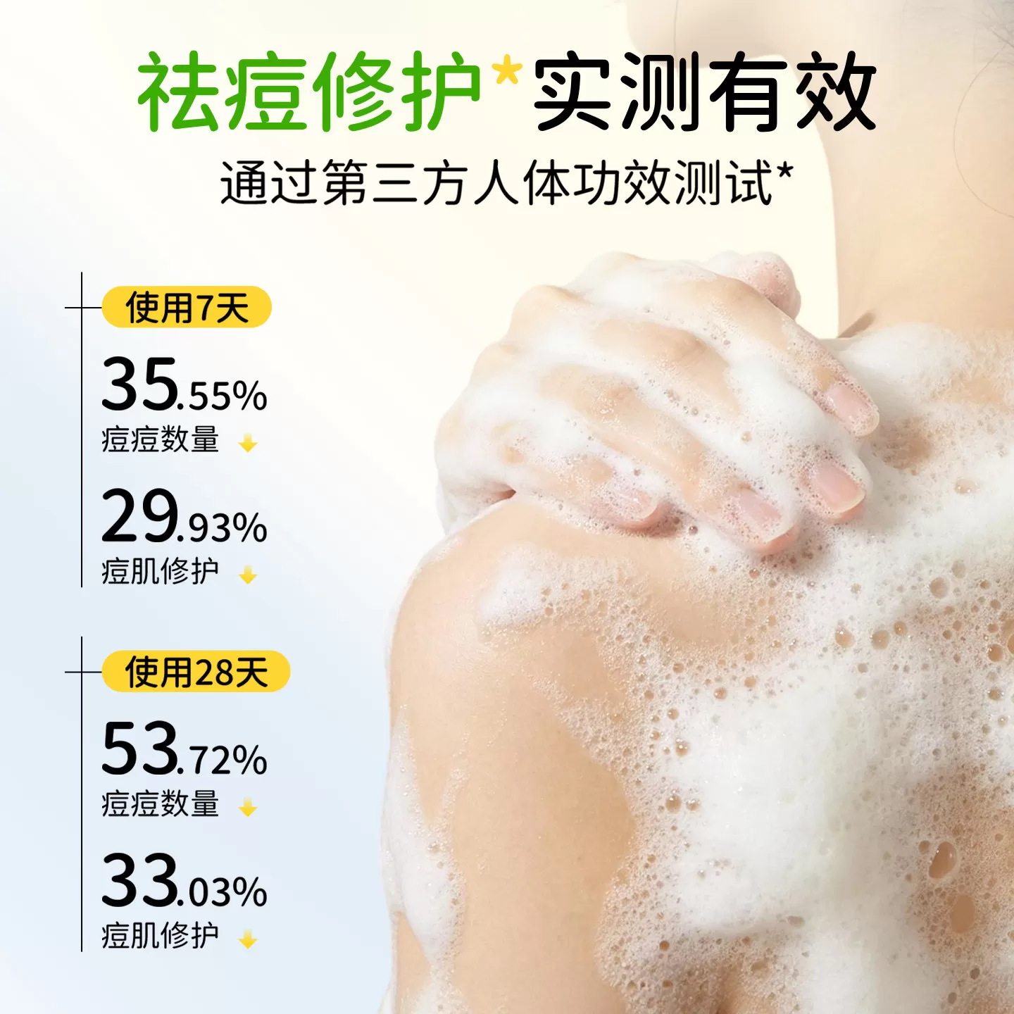 禾贝青少年祛痘沐浴露男孩女孩控油清洁后背痘儿童沐浴乳学生专用