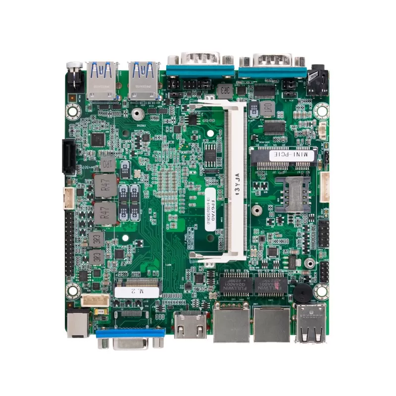 NUC迷你工控ITX小板12p*12双网双串口67代CPUi5i7工业电脑NANO主