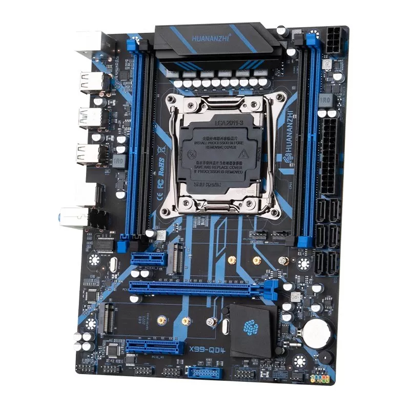 华南金牌 X99主板 多开 工作室 双路 E5 2696v3 CPU套装 可打鸡血