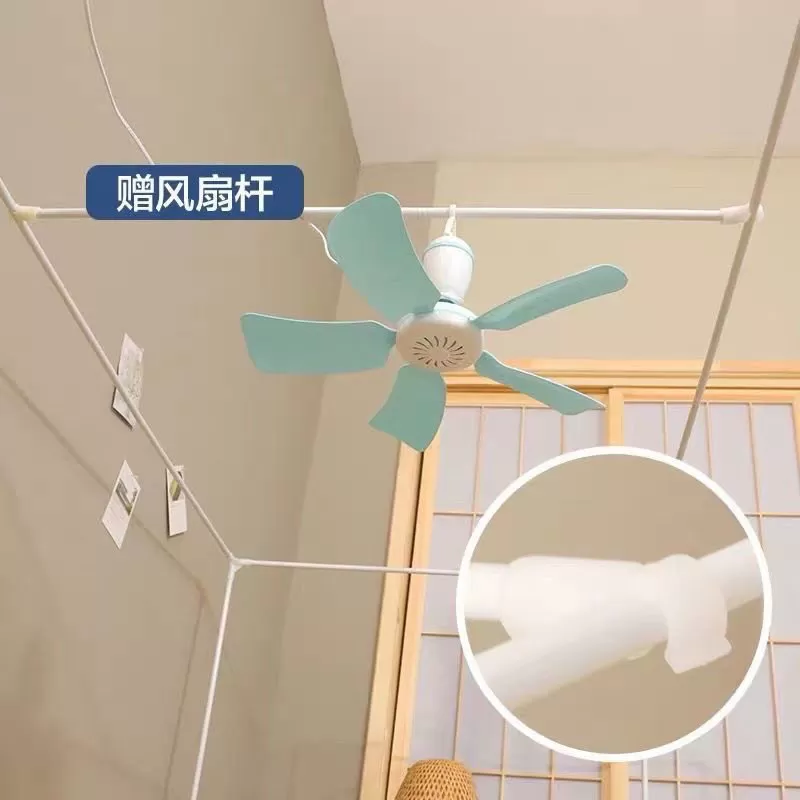 可伸缩床帘支架学生宿舍上铺蚊帐杆子加厚寝室单人床下铺支撑架子