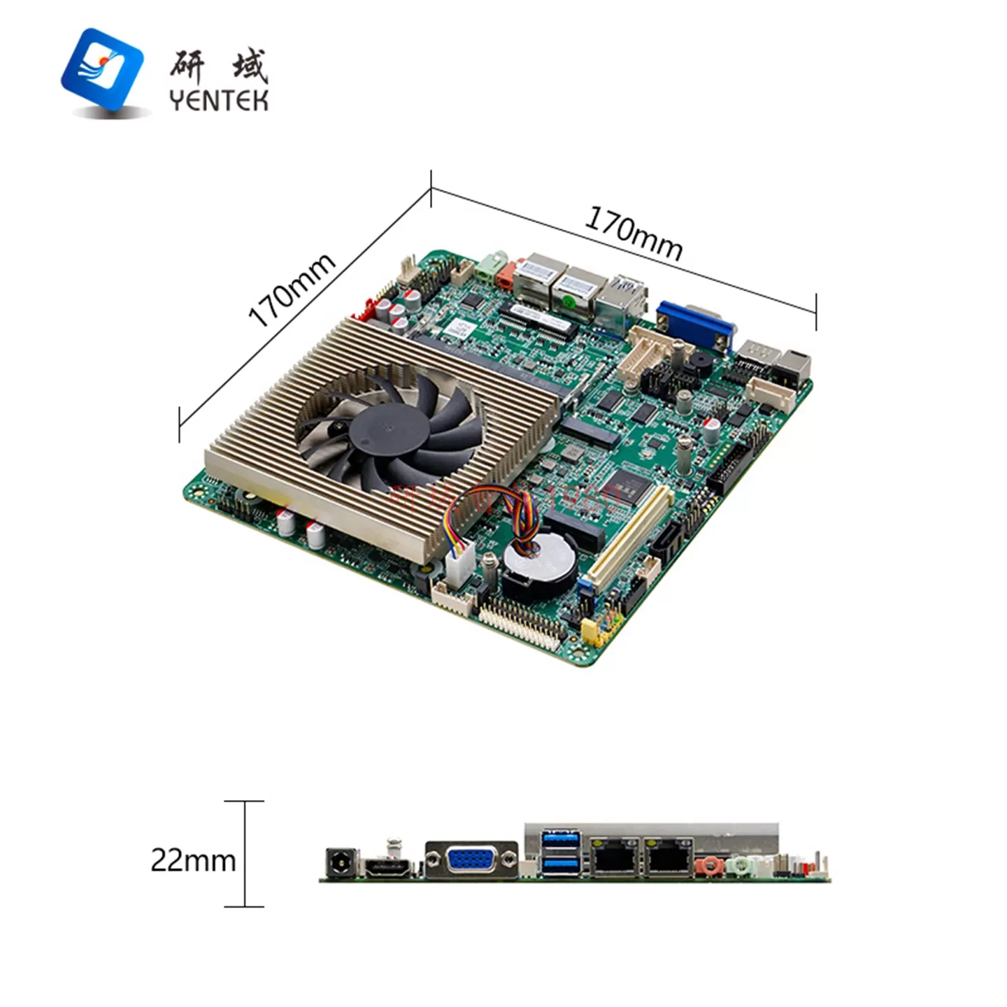 研域BZ71Y1国产兆芯KX-7000信创麒麟统信X86双网工控电脑主板PCIE