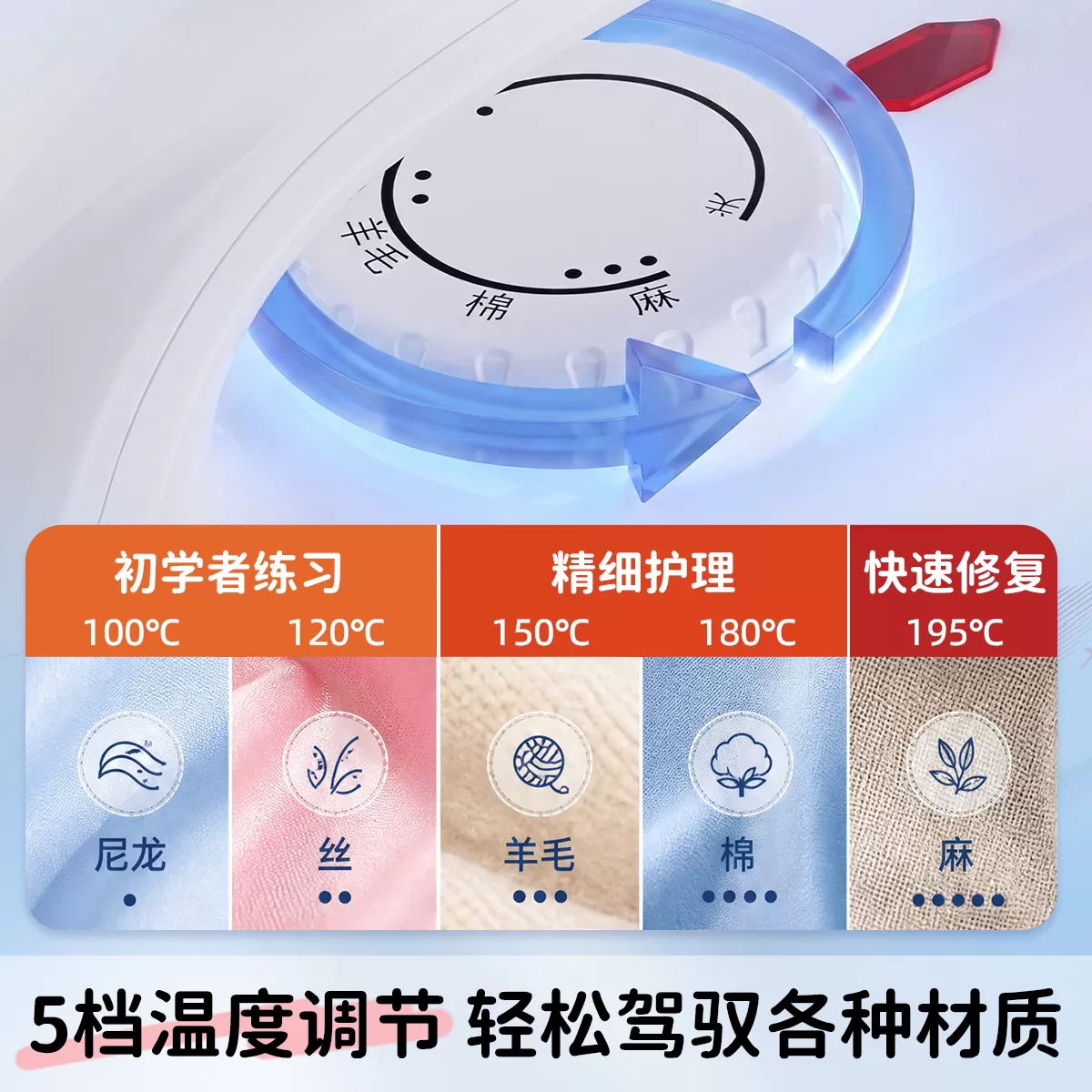 心连心电熨斗迷你烫斗调温烫画便携旅行熨衣熨烫机家用小型3C认证
