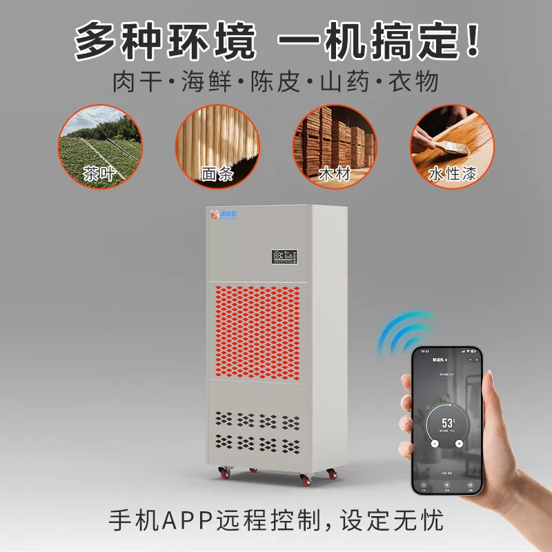 升温耐高温除湿机面条茶叶油漆药材陈皮果海鲜食品烘干专用款