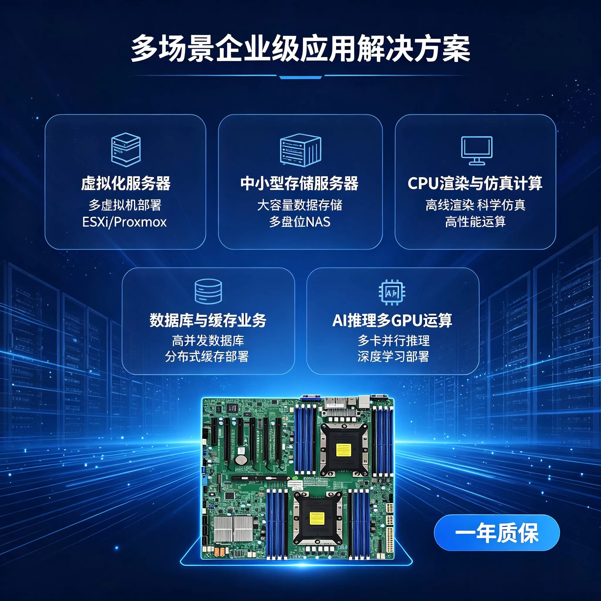 全新超微X11DPI-N双路IPMI2.0服务器主板U套装3647针C621接口SATA