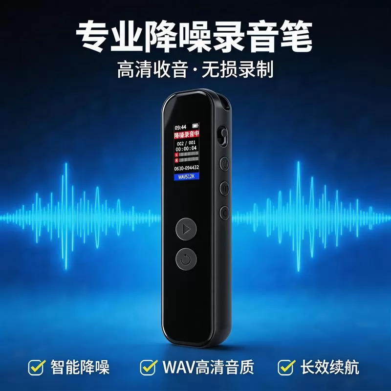 阿尔法录音笔专业高清降噪学生随身远程录音器设备转文字会议记录