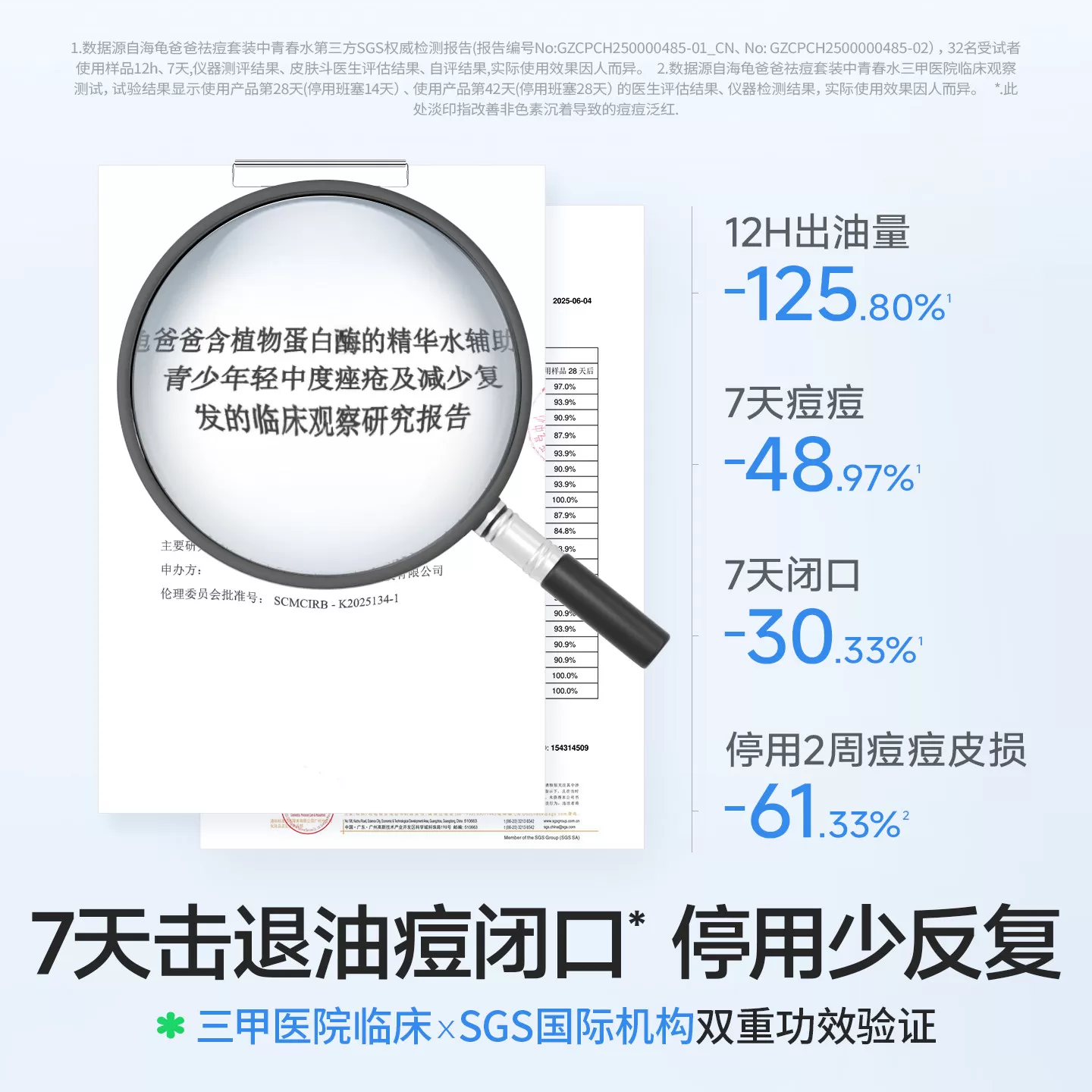 海龟爸爸青少年洗面奶清洁护肤套装男孩女孩青春期控油祛痘洁面乳