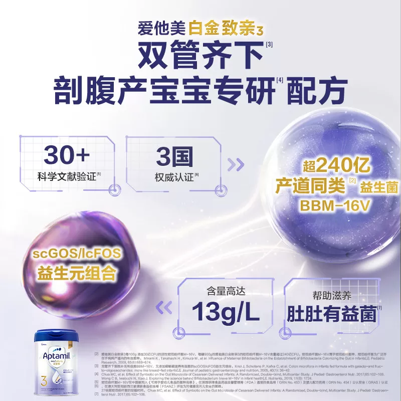 【正品保障】港版爱他美白金3段900g婴幼儿宝宝奶粉3段1-3岁进口
