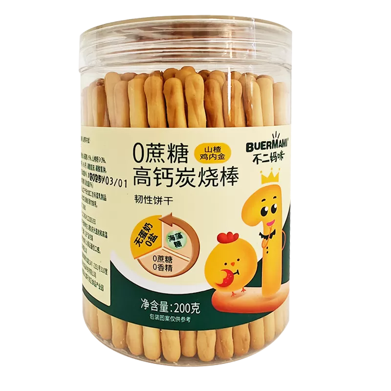 不二妈咪高钙炭烧棒宝宝手指饼干宝宝零食儿童饼干无蛋奶0蔗糖