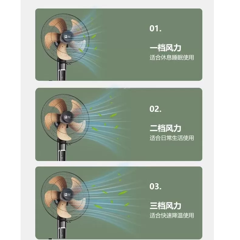 骆驼落地扇家用立式电风扇语音遥控宿舍客厅摇头轻音