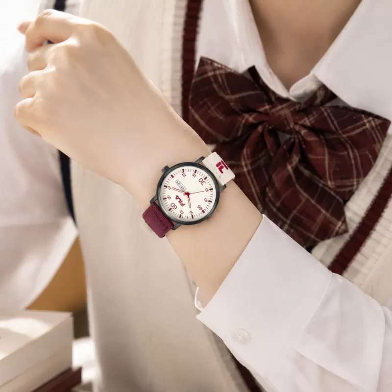 FILA斐乐手表女学生初高中新款女孩初中女生考试专用机械指针6835