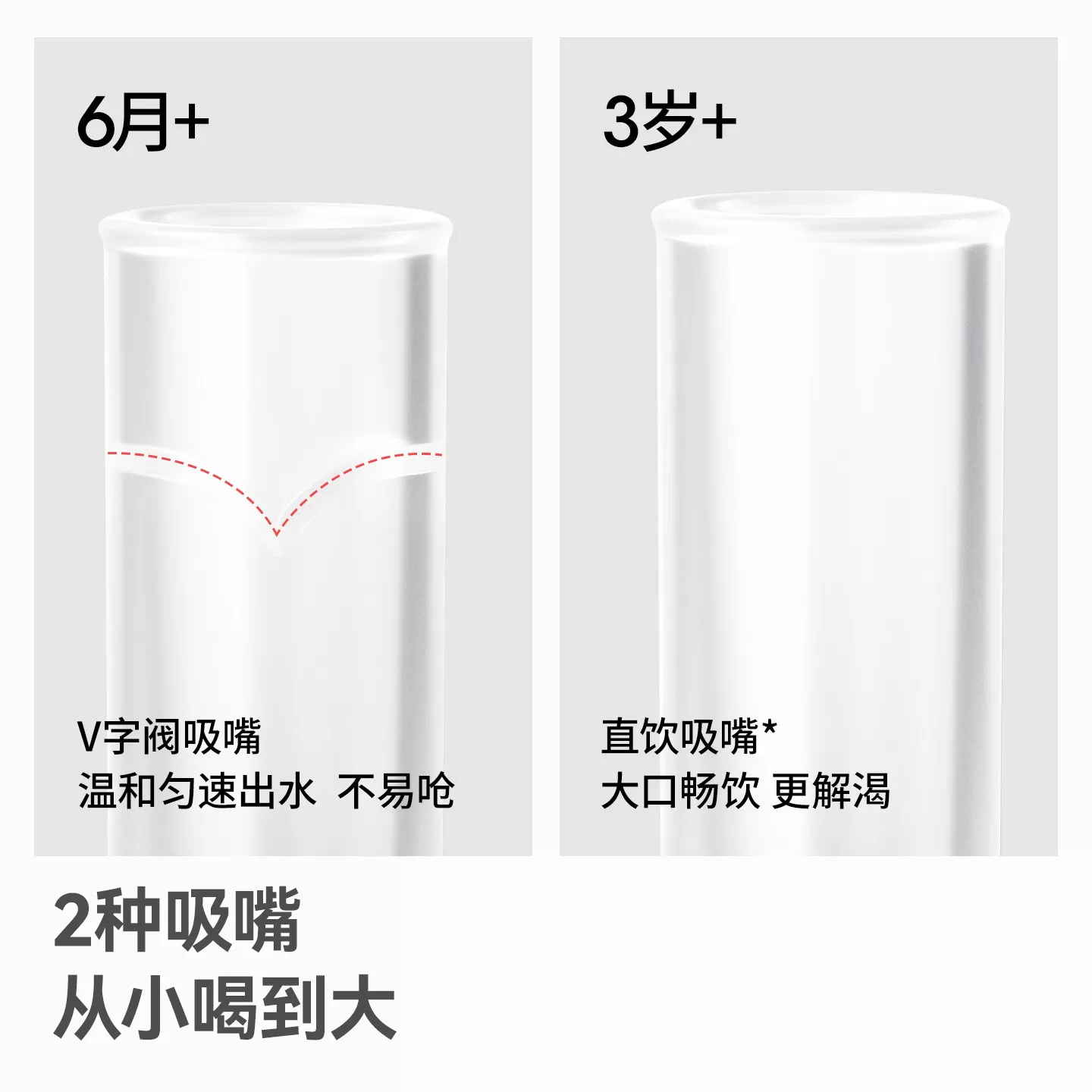 贝肽斯婴幼儿宝宝保温杯小月龄水杯儿童吸管杯1到3岁直饮喝水杯子