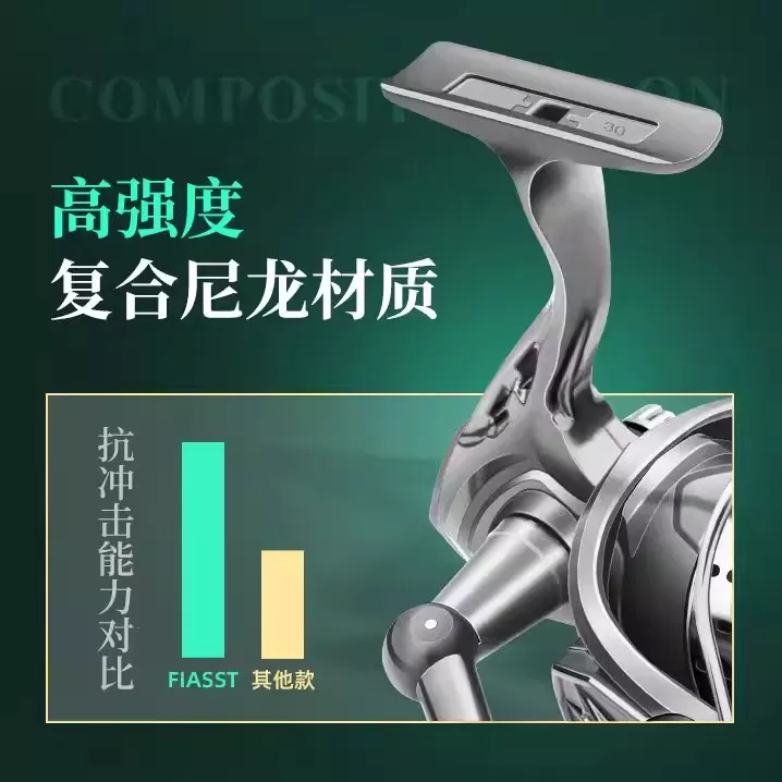 小高尔夫纺车轮远投专用鱼轮全金属线杯路亚斜口微物泛用线轮渔轮