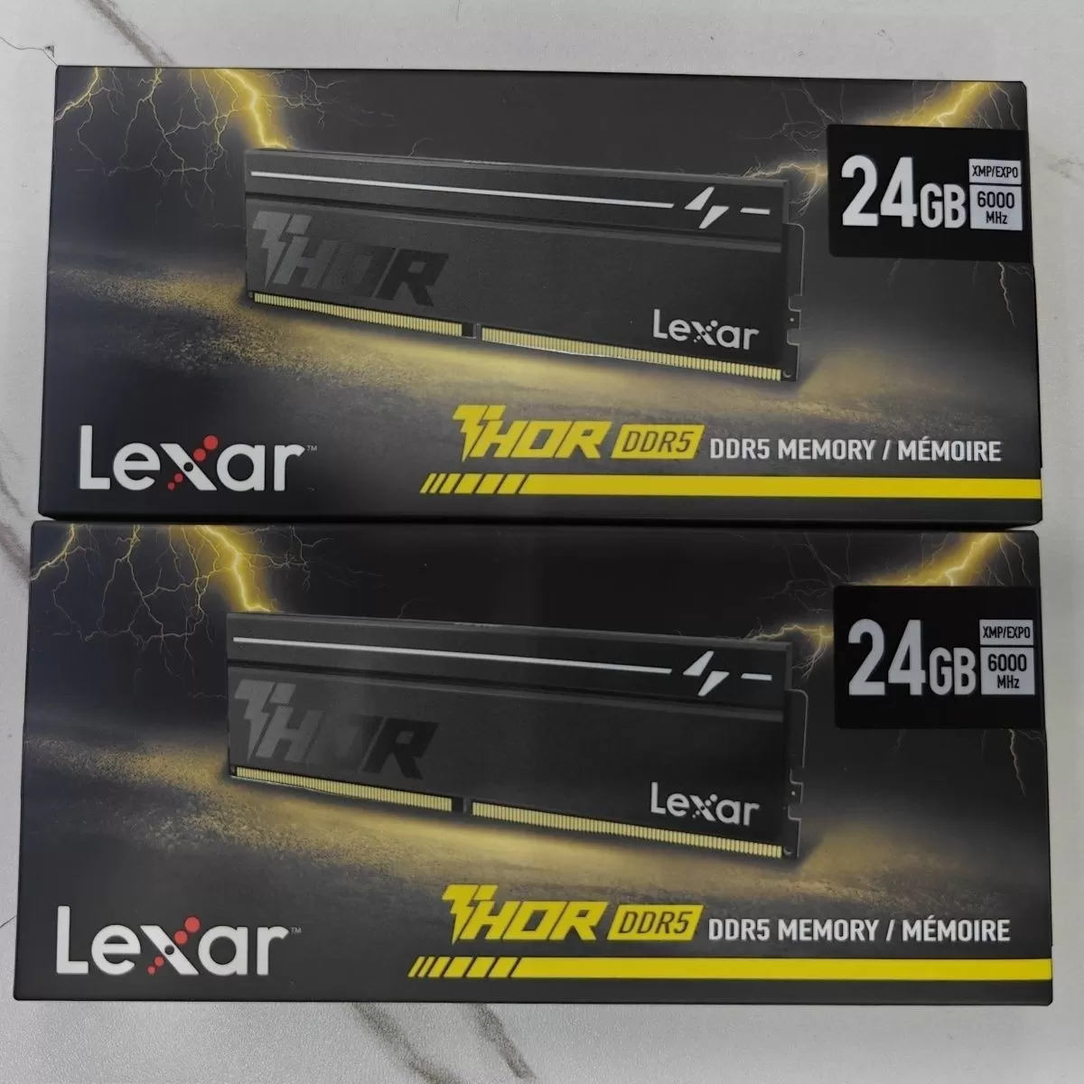 雷克沙(Lexar)DDR5 6000 24GB单条 CL40镁光 雷神二代马甲内存条