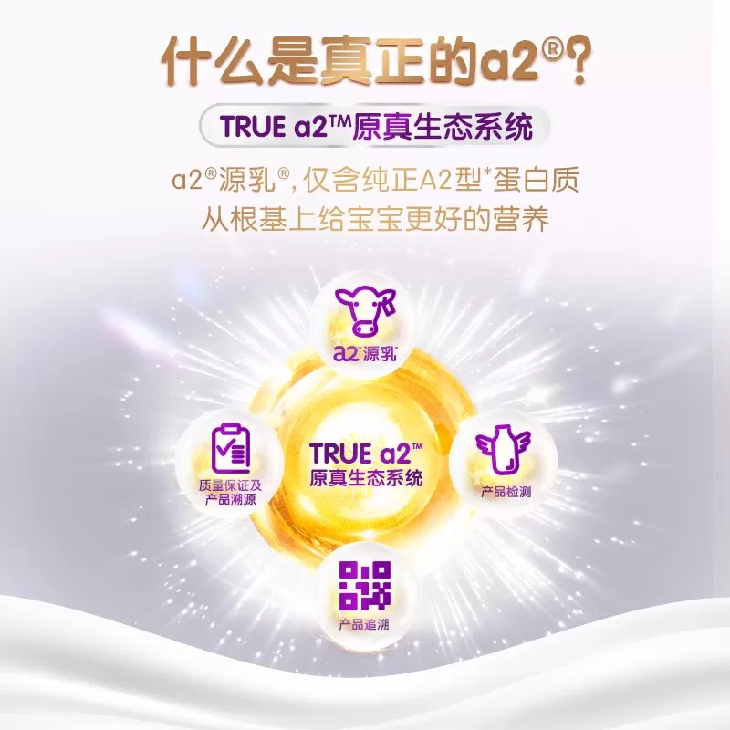 【自营】a2紫白金婴幼儿牛奶粉1段 0-6个月宝宝 900g【批批严检】