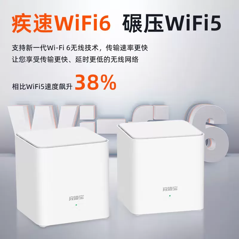 腾达WIFI6全屋组网AX1500无线子母分布式HESH路由器5G双频别墅企业一拖二三增强家用千兆高速大户型复式EM3