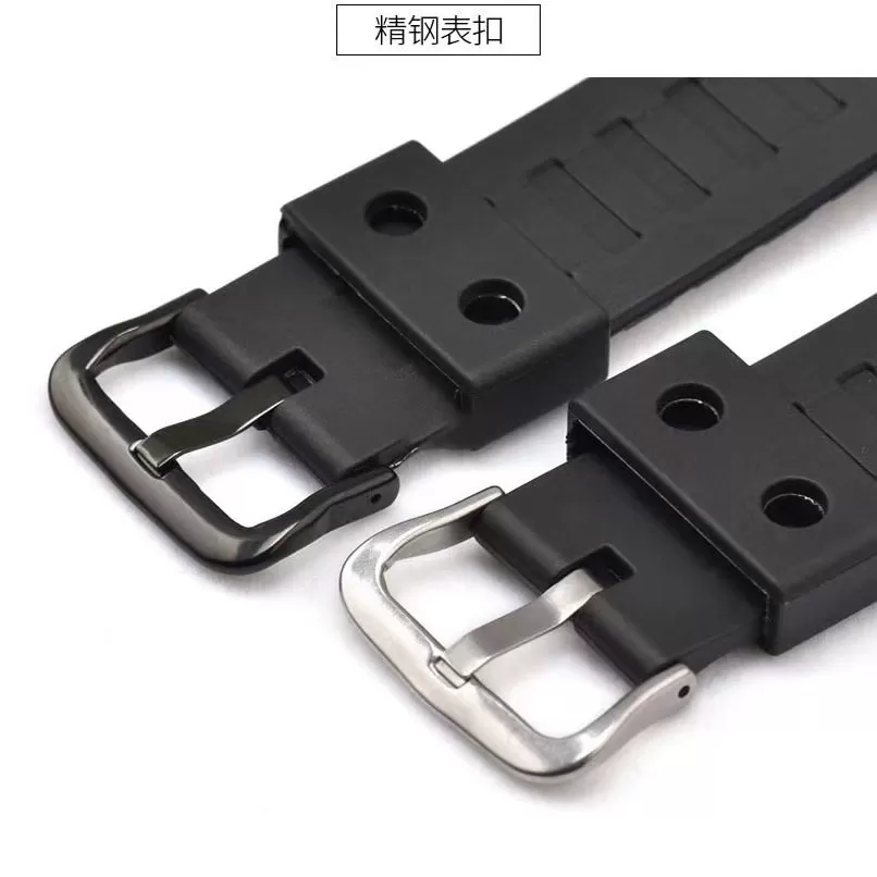 适配卡西欧小方块AE-1200手表带AE-1300 F-108 W-218树脂表带18MM