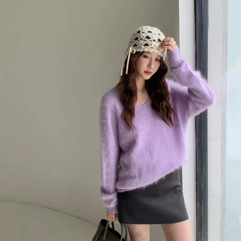【所有女生的衣橱直播间】二茵ERYIN圆领/V领长袖羊毛衫