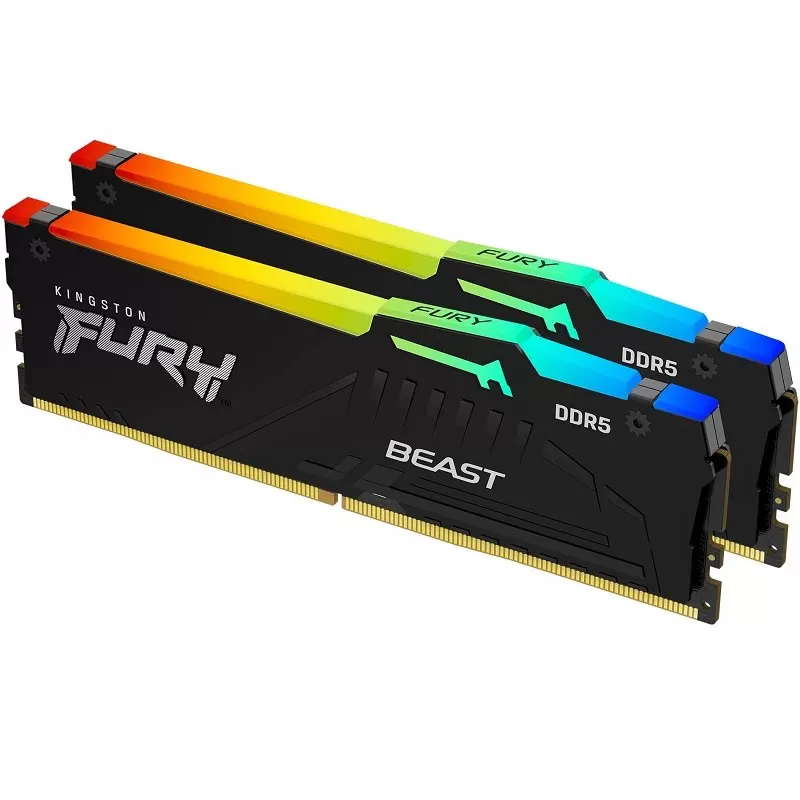 金士顿Kingston野兽 FURY Beast 128GB DDR5 RGB 5600 6000内存条