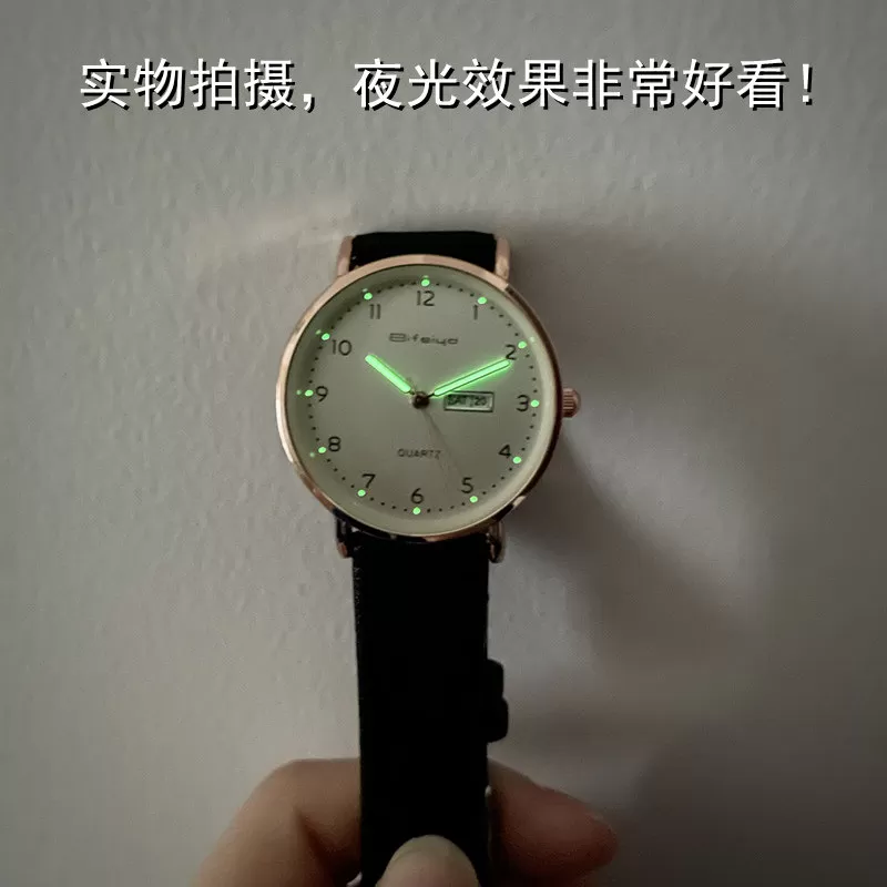 考试专用手表女款学生初高中儿童女孩简约男女静音防水夜光电子表
