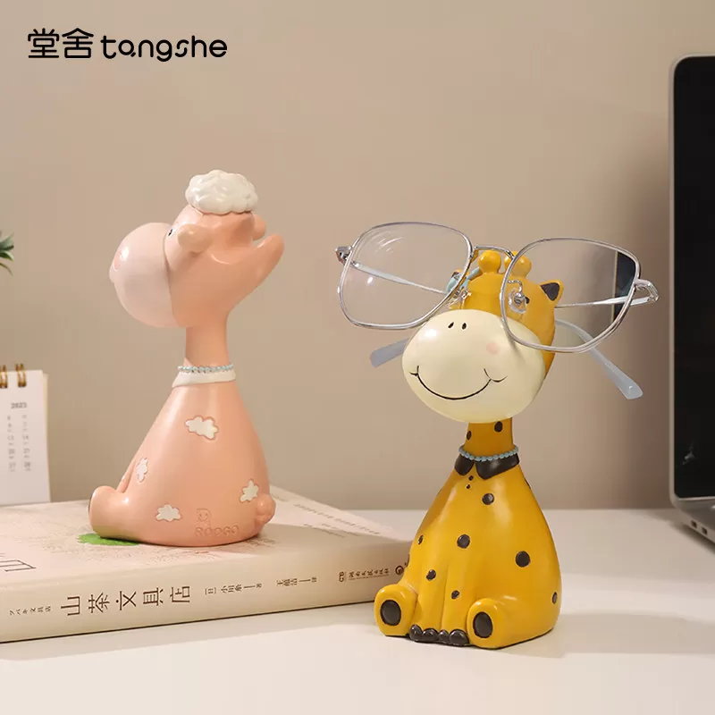 动物庄园眼镜架摆件桌面搁架收纳置物架展示架可爱小鹿少女心礼物