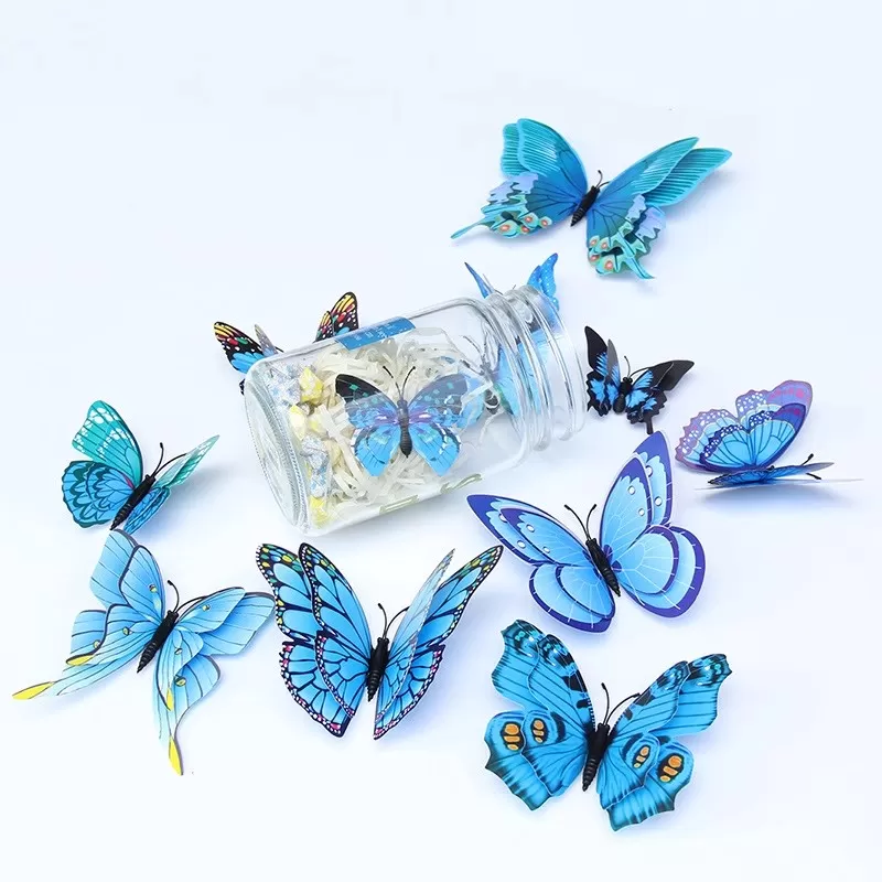 3D立体仿真蝴蝶客厅墙面装饰品墙贴卧室房间贴画儿童房创意冰箱贴
