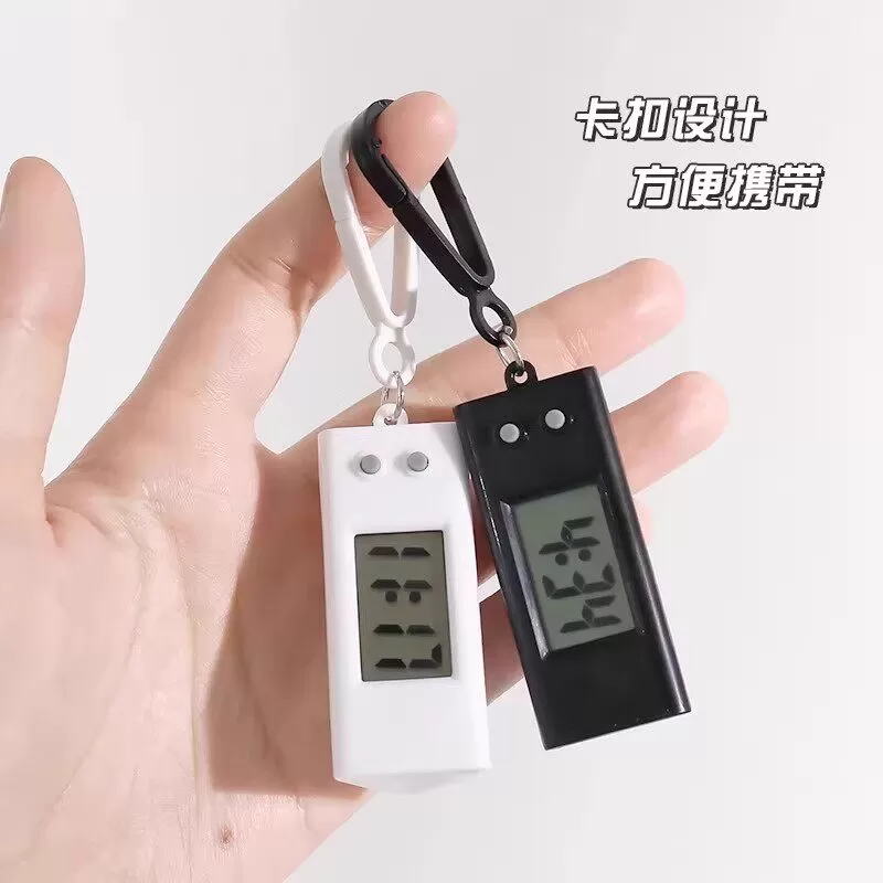 迷你随身钥匙扣时钟小号台钟可爱小巧学生时间表小型手表ins小众