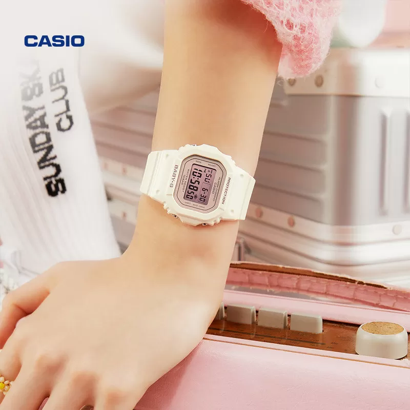 casio旗舰店BGD-565SC运动防水潮流少女手表卡西欧官方正品BABY-G