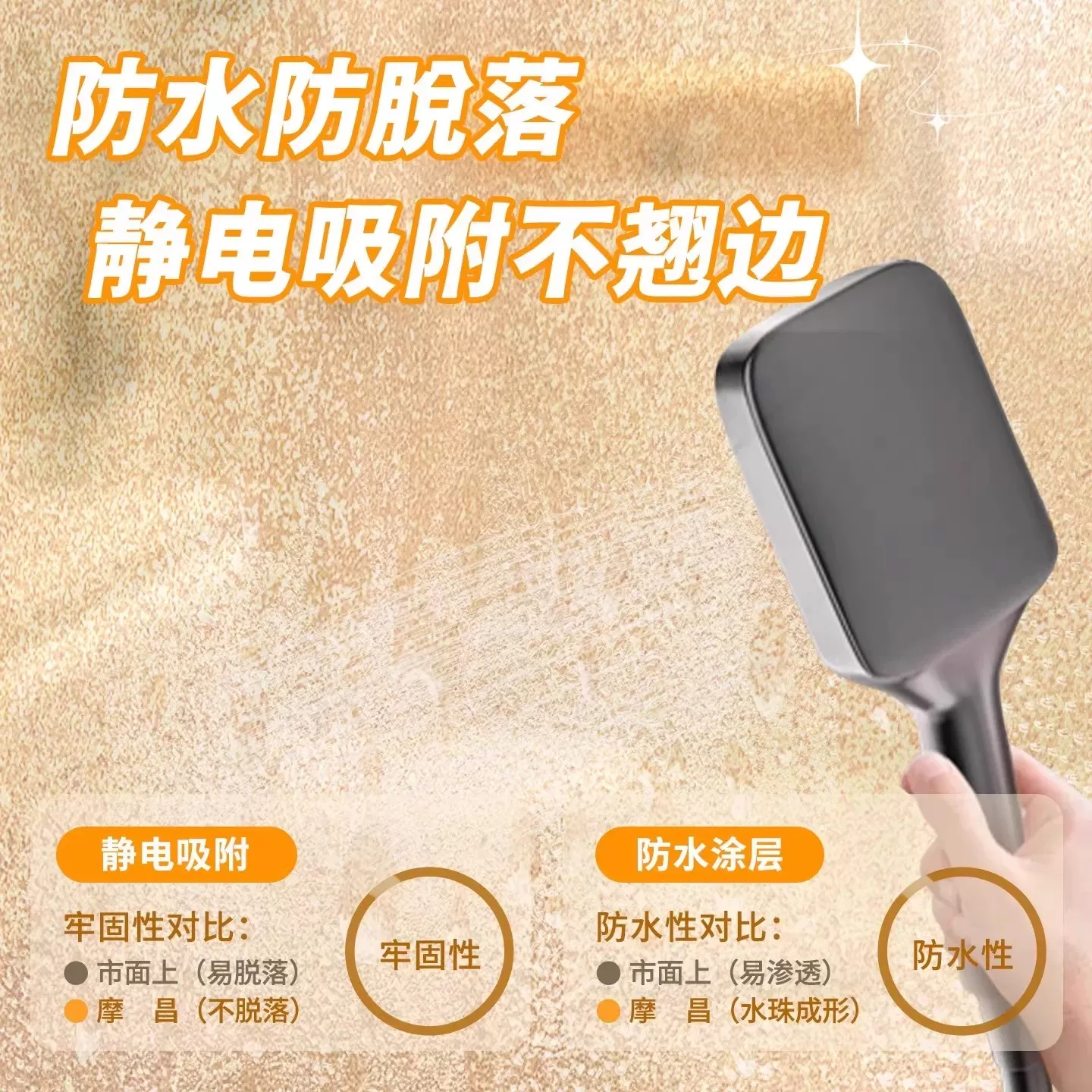 进口复古磨砂玻璃贴纸卫生间防走光透光不透明隐私静电浴室防窥膜