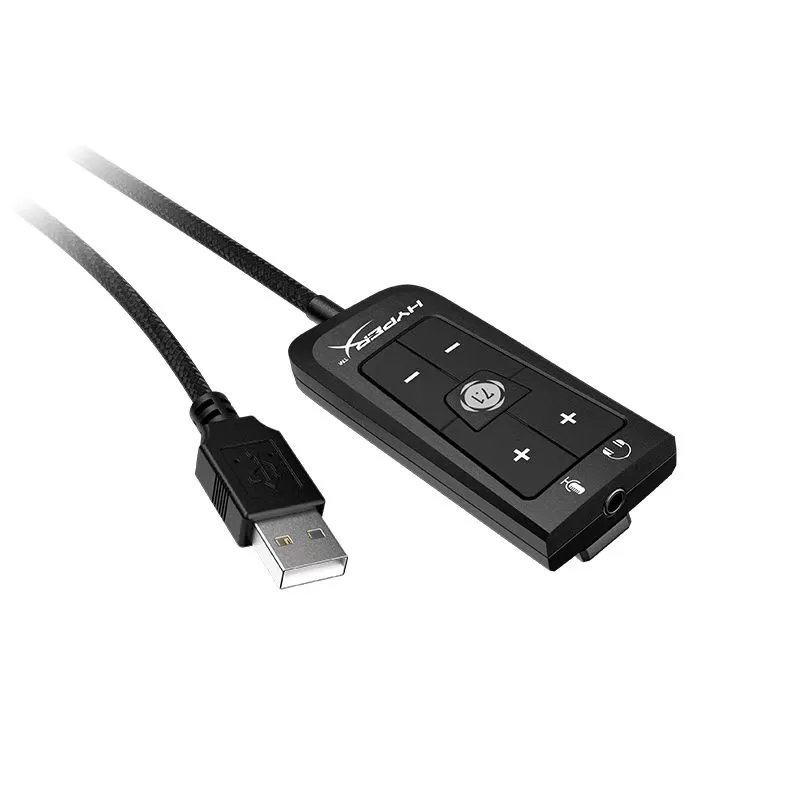 HyperX极度未知飓风2云雀3灵音声卡7.1声道3.5转USB飓风3DTS声卡