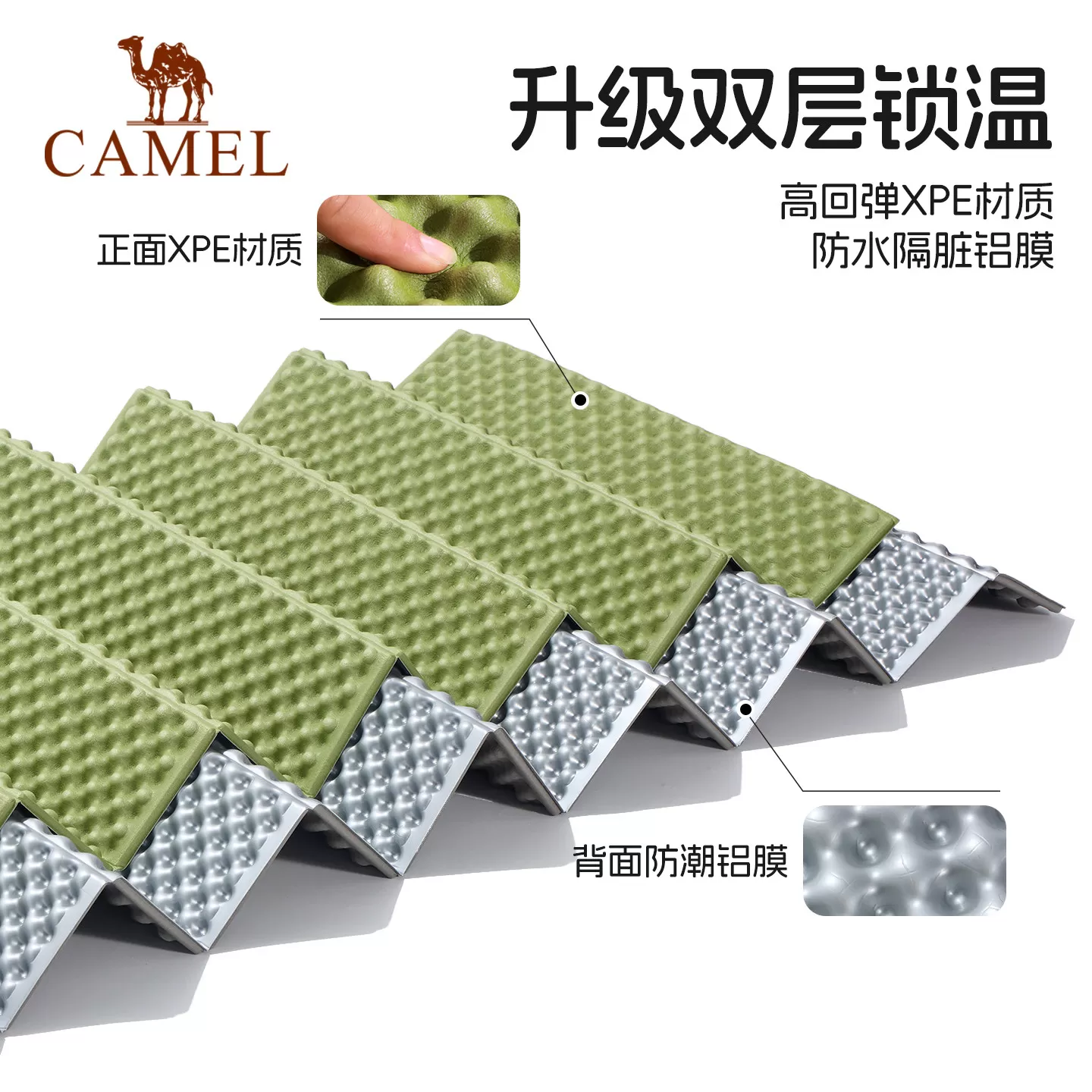骆驼蛋巢防潮垫户外露营高铁地上睡觉专用坐垫帐篷充气床垫睡垫